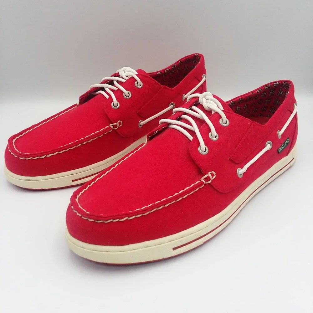 Eastland MLB St. Louis Cardinals Boat Shoes Deck Shoes Red US Size 12-12.5 EU 46